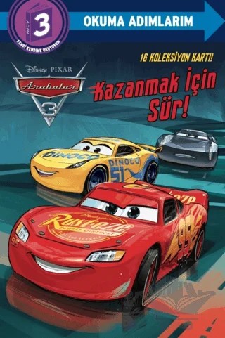 Disney Arabalar 3 - Kazanmak için Sür! – Liz Marsham – Beta Kids kitap kapağı