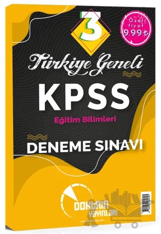 2021 KPSS Eğitim Bilimleri 3 Adet Deneme Sınavı – Kolektif – Doktrin Yayınları kitap kapağı