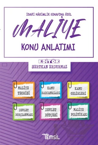 Maliye Konu Anlatımı – Sertkan Erdurmaz – Temsil Kitap kitap kapağı