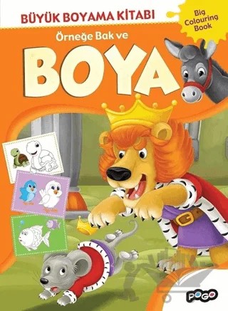 Örneğe Bak ve Boya - Turuncu – Kolektif – Pogo Çocuk kitap kapağı