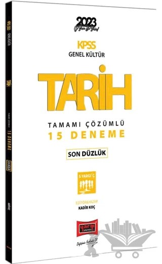 Yargı Yayınları 2023 KPSS Tarih Son Düzlük 5 Yargıç Tamamı Çözümlü 15 Deneme – Kadir Koç – Yargı Yayınevi kitap kapağı
