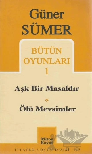 Bütün Oyunları 1 Aşk Bir Masaldır / Ölü Mevsimler – Güner Sümer – Mitos Boyut Yayınları kitap kapağı
