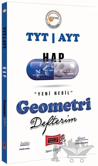 Hap TYT AYT Geometri Defterim – Kolektif – Yargı Yayınevi kitap kapağı