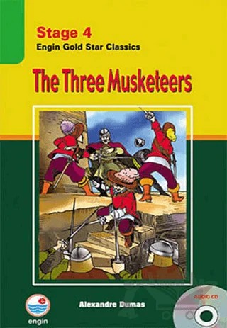 The Three Musketeers (Cd'li) - Stage 4 – Alexandre Dumas – Engin Yayınevi kitap kapağı