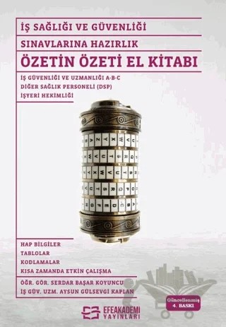 İş Sağlığı ve Güvenliği Sınavlarına Hazırlık Özetin Özeti El Kitabı – Serdar Başar Koyuncu – Efe Akademi Yayınları kitap kapağı