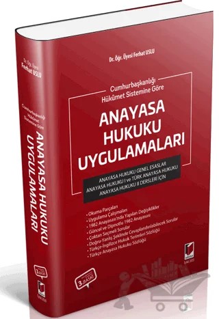 Cumhurbaşkanlığı Hükümet Sistemine Göre Anayasa Hukuku Uygulamaları – Ferhat Uslu – Adalet Yayınevi kitap kapağı