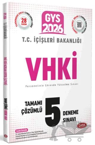 T.C. İçişleri Bakanlığı VHKİ GYS Tamamı Çözümlü 5 Deneme Sınavı – Kolektif – Data Yayınları kitap kapağı