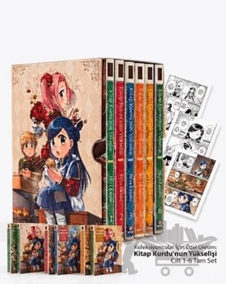 Kitap Kurdu'nun Yükselişi Özel Kutulu Set (1-6 Cilt Tam Takım) – Miya Kazuki – Beta Byou kitap kapağı