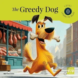 The Greedy Dog – Aesop – MK Publications kitap kapağı