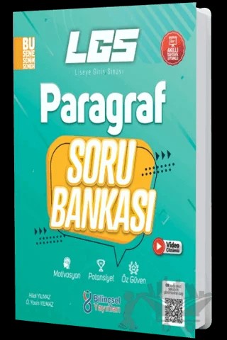 LGS 8. Sınıf Paragraf Soru Bankası – Hilal Yılmaz, Yasin Yılmaz – Bilinçsel Yayınları kitap kapağı