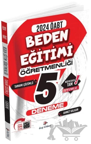 Beden Eğitimi Öğretmenliği QR Çözümlü 5 Deneme Sınavı – Ahmet Kalkan – Dizgi Kitap kitap kapağı