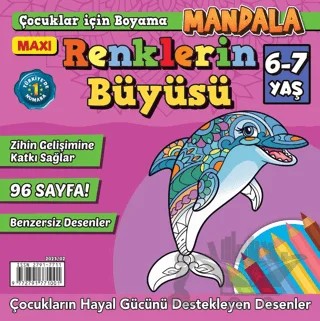 Maxi Mandala Renklerin Büyüsü 6 – Bertan Kodamanoğlu – Maxi Yayıncılık kitap kapağı