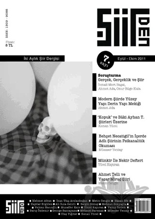 Şiirden İki Aylık Şiir Dergisi Sayı: 7 Eylül - Ekim 2011 – Şiirden Yayıncılık kitap kapağı