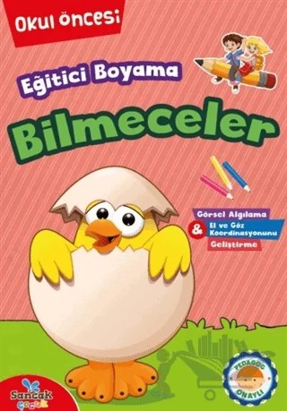 Eğitici Boyama Bilmeceler – Hatice Nurbanu Karaca – Sancak Çocuk kitap kapağı