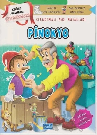 Pinokyo - Çıkartmalı Peri Masalları – Kolektif – Parıltı Yayınları kitap kapağı