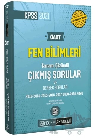 2021 KPSS ÖABT Fen ve Teknoloji Tamamı Çözümlü Çıkmış Sorular – Kolektif – Pegem Akademi Yayıncılık kitap kapağı