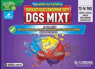 Adeda DGS MIXT Dikkati Güçlendirme Seti 12-14 Yaş – Osman Abalı – Adeda Yayınları kitap kapağı