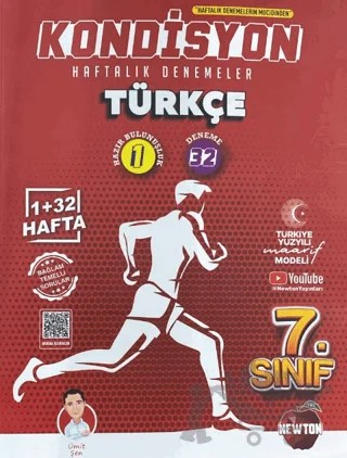7. Sınıf Türkçe Kondisyon Haftalık Kazanım Denemeleri 33 Hafta – Ümit Şen – Newton Yayınları kitap kapağı