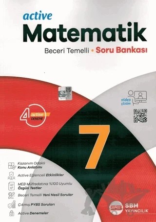 7. Sınıf Matematik Active Soru Bankası – Kolektif – SBM Yayıncılık kitap kapağı