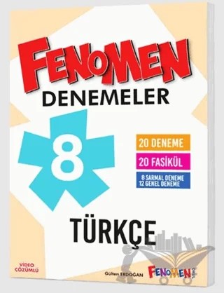 8. Sınıf Türkçe Fenomen 20'li Deneme – Gülten Erdoğan – Fenomen Yayınları kitap kapağı