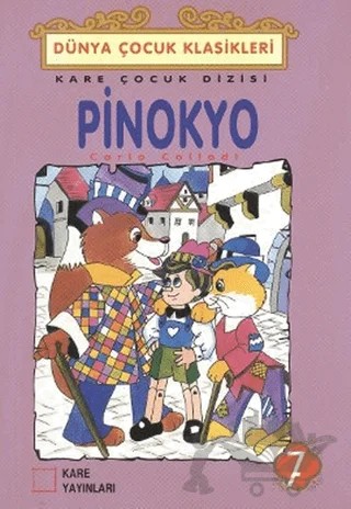 Pinokyo – Carlo Callodi – Kare Yayınları kitap kapağı