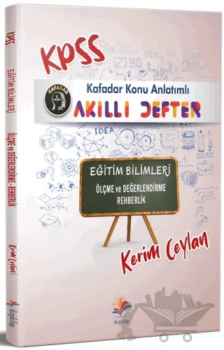 Kafadar 2022 KPSS Eğitim Bilimleri Akıllı Defter Ölçme ve Değerlendirme - Rehberlik – Kerim Ceylan – Dizgi Kitap kitap kapağı