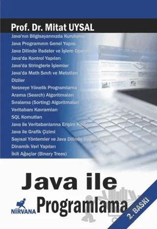 Java İle Programlama – Mithat Uysal – Nirvana Yayınları kitap kapağı