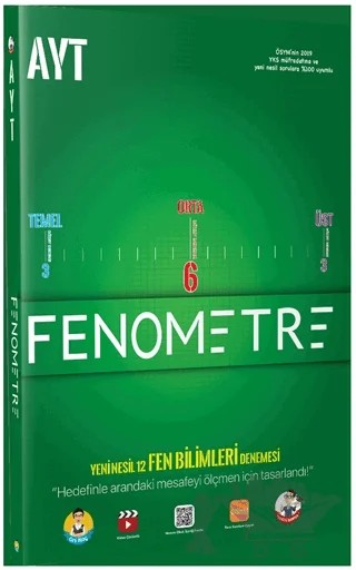 AYT Yeni Nesil 12 Fen Bilimleri Denemesi - Fenometre – Kolektif – Tonguç Akademi kitap kapağı