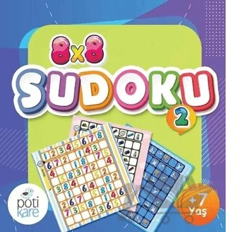 8x8 Çıkartmalı Sudoku 2 – Kolektif – Pötikare Yayıncılık kitap kapağı