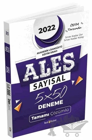 ALES Sayısal Tamamı Çözümlü 5 Deneme – Kolektif – Tercih Akademi Yayınları kitap kapağı