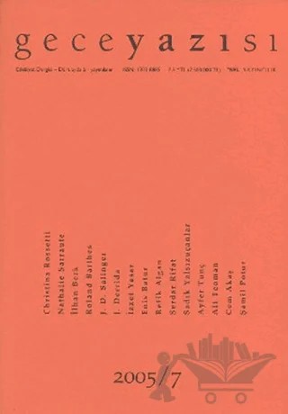Geceyazısı 2005 - 7 – Sel Yayıncılık kitap kapağı