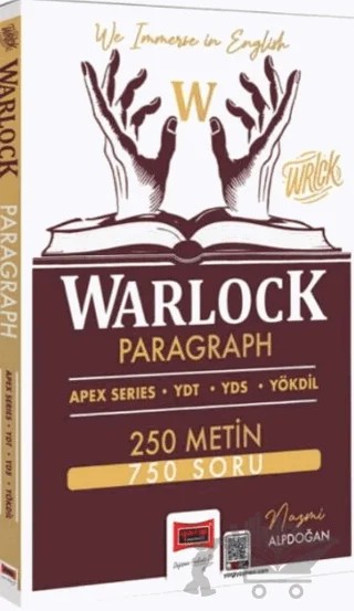 YDT YDS YÖKDİL Warlock Paragraph 250 Metin 750 Soru – Nazmi Alpdoğan – Yargı Yayınevi kitap kapağı