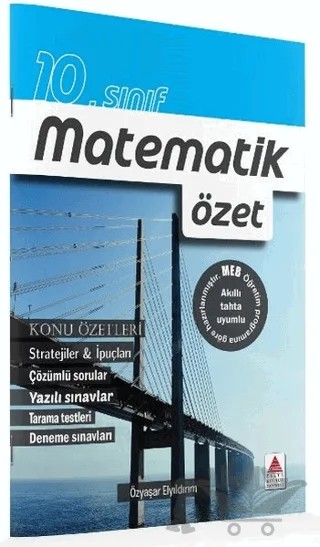 10. Sınıf Matematik Özet – Özyaşar Elyıldırım – Delta Kültür Yayınevi kitap kapağı