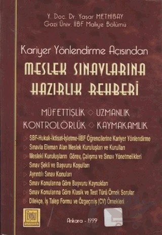 Kariyer Yönlendirme Açısından Meslek Sınavlarına Hazırlık Rehberi – Yaşar Methibay – İmaj Yayıncılık kitap kapağı