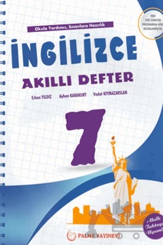 7. Sınıf İngilizce Akıllı Defter – Erhan Yıldız, Ayhan Karakurt, Vedat Kıymazarslan – Palme Yayınları kitap kapağı