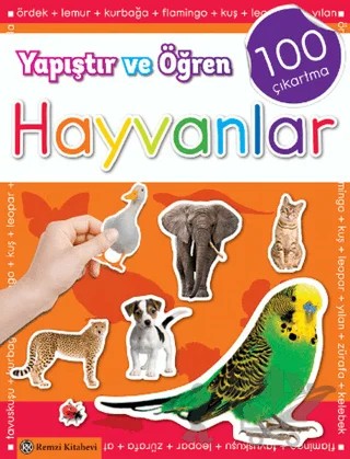 Yapıştır ve Öğren Hayvanlar – Kolektif – Remzi Kitabevi kitap kapağı