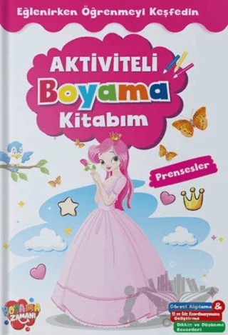 Aktiviteli Boyama Kitabı - Prensesler – Kolektif – Boyama Zamanı kitap kapağı