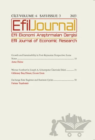Efil Ekonomi Araştırmaları Dergisi; Cilt: 6 Sayı: 3 – Efil Journal Dergisi kitap kapağı
