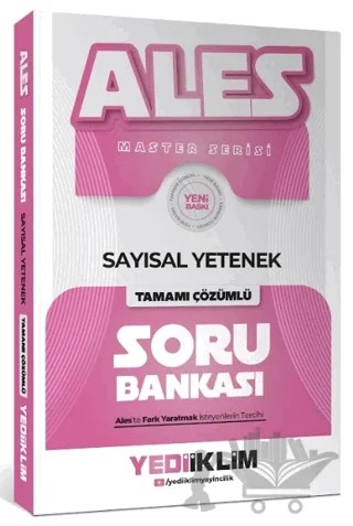 2027 ALES Sayısal Yetenek Tamamı Çözümlü Soru Bankası – Kolektif – Yediiklim Yayınları kitap kapağı