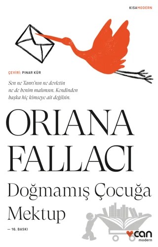 Doğmamış Çocuğa Mektup (Kısa Modern) – Oriana Fallaci – Can Yayınları kitap kapağı