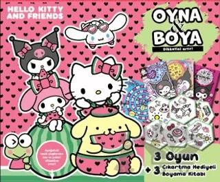 Hello Kitty and Friends Oyna ve Boya Kutulu Set