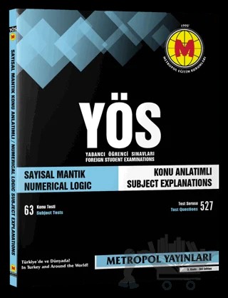 YÖS Sayısal Mantık Konu Anlatımlı Soru Bankası – Kolektif – Metropol Yayınları kitap kapağı