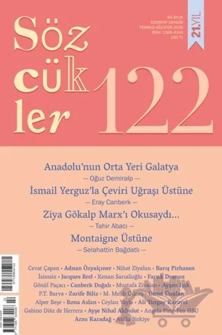 Sözcükler Dergisi 122. Sayı Haziran - Temmuz 2026 – Sözcükler Yayınları kitap kapağı