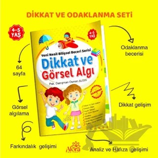 Dikkat ve Görsel Algı – Osman Algın – Alora Yayınevi kitap kapağı