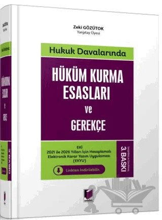 Hüküm Kurma Esasları ve Gerekçe – Zeki Gözütok – Adalet Yayınevi kitap kapağı
