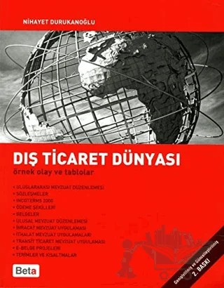 Dış Ticaret Dünyası – Nihayet Durukanoğlu – Beta Yayınevi kitap kapağı