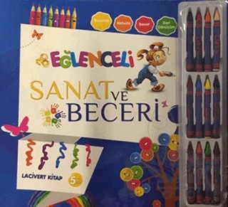 Eğlenceli Sanat ve Beceri Lacivert Kitap (5 Yaş - Kalemli) – Kolektif – Parıltı Yayınları kitap kapağı
