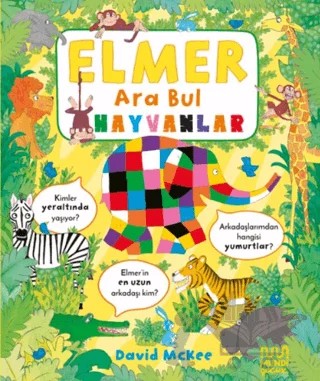 Elmer Ara Bul: Hayvanlar – David McKee – Mundi Çocuk kitap kapağı
