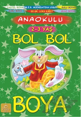 Bol Bol Boya / 2-3 Yaş – Kolektif – Vişne Çocuk kitap kapağı