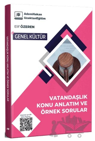 KPSS Vatandaşlık Konu Anlatım ve Örnek Sorular – Elif Özeren – Adem Hakan kitap kapağı